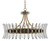 Currey and Company - 9000-0014 - Eight Light Chandelier - Coquette - Clear/Antique Brass