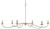 Currey and Company - 9000-0055 - Six Light Chandelier - Saxon - Silver Granello