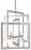 Currey and Company - 9000-0056 - Eight Light Chandelier - Middleton - Contemporary Silver Leaf