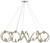 Currey and Company - 9000-0059 - Ten Light Chandelier - Ringmaster - Contemporary Silver Leaf