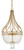 Currey and Company - 9000-0061 - Four Light Chandelier - Ingenue - Antique Gold Leaf/Clear