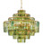 Currey and Company - 9000-0148 - Eight Light Chandelier - Sommelier - Green/Dark Contemporary Gold Leaf