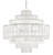 Currey and Company - 9000-0160 - Eight Light Chandelier - Sommelier - Opaque White/Contemporary Silver Leaf