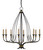 Currey and Company - 9000-0214 - Eight Light Chandelier - Folgate - French Black/Gold Leaf
