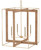 Currey and Company - 9000-0217 - Four Light Lantern - Purebred - Natural/Dark Contemporary Gold Leaf