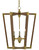 Currey and Company - 9000-0220 - Three Light Lantern - Bastian - Chestnut/Brass