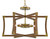 Currey and Company - 9000-0221 - Six Light Lantern - Bastian - Chestnut/Brass