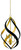 Currey and Company - 9000-0321 - Four Light Chandelier - Trephine - Contemporary Gold Leaf/Satin Black