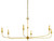 Currey and Company - 9000-0370 - Six Light Chandelier - Nottaway - Contemporary Gold Leaf