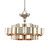 Currey and Company - 9000-0374 - One Light Chandelier - Grand Lotus - Contemporary Silver Leaf