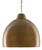 Currey and Company - 9000-0425 - One Light Pendant - Earthshine - Vintage Brass