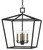 Currey and Company - 9000-0455 - Four Light Lantern - Denison - Molé Black