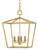 Currey and Company - 9000-0458 - Four Light Lantern - Denison - Contemporary Gold Leaf