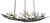 Rainforest Nine Light Chandelier (9000-0555)