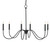 Currey and Company - 9000-0653 - Six Light Chandelier - Tirrell - Antique Black