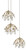 Currey and Company - 9000-0668 - Three Light Pendant - Crystal Bud - Clear/Contemporary Silver Leaf/Silver