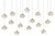 Currey and Company - 9000-0671 - 15 Light Pendant - Crystal Bud - Clear/Contemporary Silver Leaf/Silver
