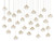Currey and Company - 9000-0672 - 30 Light Pendant - Crystal Bud - Clear/Contemporary Silver Leaf/Silver