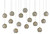 Currey and Company - 9000-0685 - 15 Light Pendant - Giro - Blue/Nickel/Silver