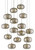 Currey and Company - 9000-0691 - 15 Light Pendant - Pepper - Nickel/Silver