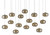 Currey and Company - 9000-0692 - 15 Light Pendant - Pepper - Nickel/Silver