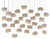 Currey and Company - 9000-0700 - 30 Light Pendant - Birds Nest - Clear/Silver