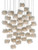 Currey and Company - 9000-0701 - 36 Light Pendant - Birds Nest - Clear/Silver