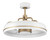 Craftmade - TYL24WSB3-NWF - 20 Ceiling Fan - Taylor 18 Fandelier no Wifi - White/Satin Brass