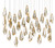 Currey and Company - 9000-0707 - 30 Light Pendant - Glace - Raj Mirror/Antique Brass/Silver