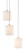 Currey and Company - 9000-0710 - Three Light Pendant - Dove - White/Silver
