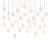 Currey and Company - 9000-0714 - 30 Light Pendant - Dove - White/Silver