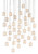 Currey and Company - 9000-0715 - 36 Light Pendant - Dove - White/Silver