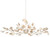 Currey and Company - 9000-0816 - Six Light Chandelier - Lunaria - Contemporary Silver Leaf