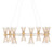 Currey and Company - 9000-0842 - 16 Light Chandelier - Novatude - Contemporary Gold Leaf/Contemporary Silver Leaf