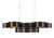 Currey and Company - 9000-0853 - Six Light Chandelier - Grand Lotus - Satin Black/Contemporary Gold Leaf