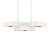 Currey and Company - 9000-0854 - Six Light Chandelier - Grand Lotus - Sugar White/Contemporary Gold Leaf