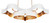Grand Lotus Six Light Chandelier (9000-0854)