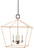 Currey and Company - 9000-0872 - Four Light Lantern - Denison - Natural/Molé Black