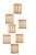 Currey and Company - 9000-0890 - Seven Light Pendant - Daze - Antique Brass/White/Silver