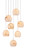 Currey and Company - 9000-0897 - Seven Light Pendant - Lazio - White/Silver