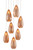 Currey and Company - 9000-0904 - Seven Light Pendant - Rame - Copper/Silver