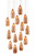 Currey and Company - 9000-0905 - 15 Light Pendant - Rame - Copper/Silver
