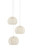 Currey and Company - 9000-0910 - Three Light Pendant - Piero - Sugar White/Silver