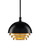 Currey and Company - 9000-0953 - One Light Pendant - Salviati - Black/Gold Leaf