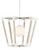 Currey and Company - 9000-0957 - One Light Pendant - Bastian Collection - Sugar White/Sandstone