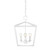 Currey and Company - 9000-0978 - Four Light Chandelier - Denison Collection - Gesso White