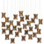 Currey and Company - 9000-1045 - 30 Light Pendant - Alsop - Brown/Black/Natural/Silver