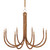 Currey and Company - 9000-1085 - Eight Light Chandelier - Samsara - Natural/Saddle Tan