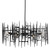 Currey and Company - 9000-1091 - Six Light Chandelier - Attingham - Satin Black