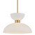 Currey and Company - 9000-1094 - One Light Pendant - Zevio - White/Antique Brass